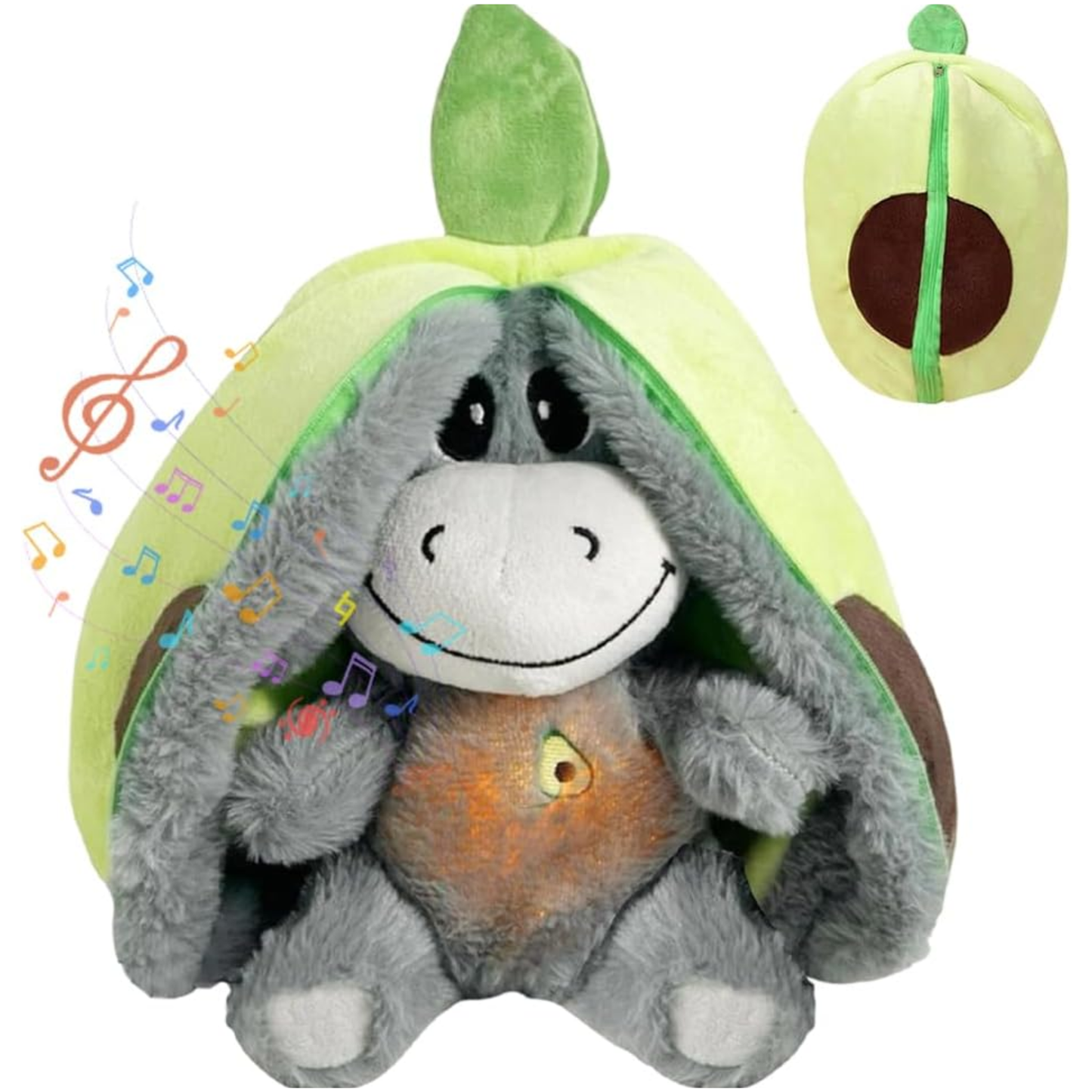 Calm HUG – Peluche Aguacate con Luz y Sonido | Ayuda a Dormir y Reducir el Estrés
