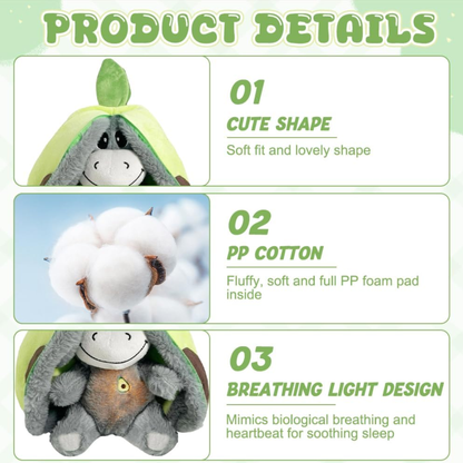 Calm HUG – Peluche Aguacate con Luz y Sonido | Ayuda a Dormir y Reducir el Estrés