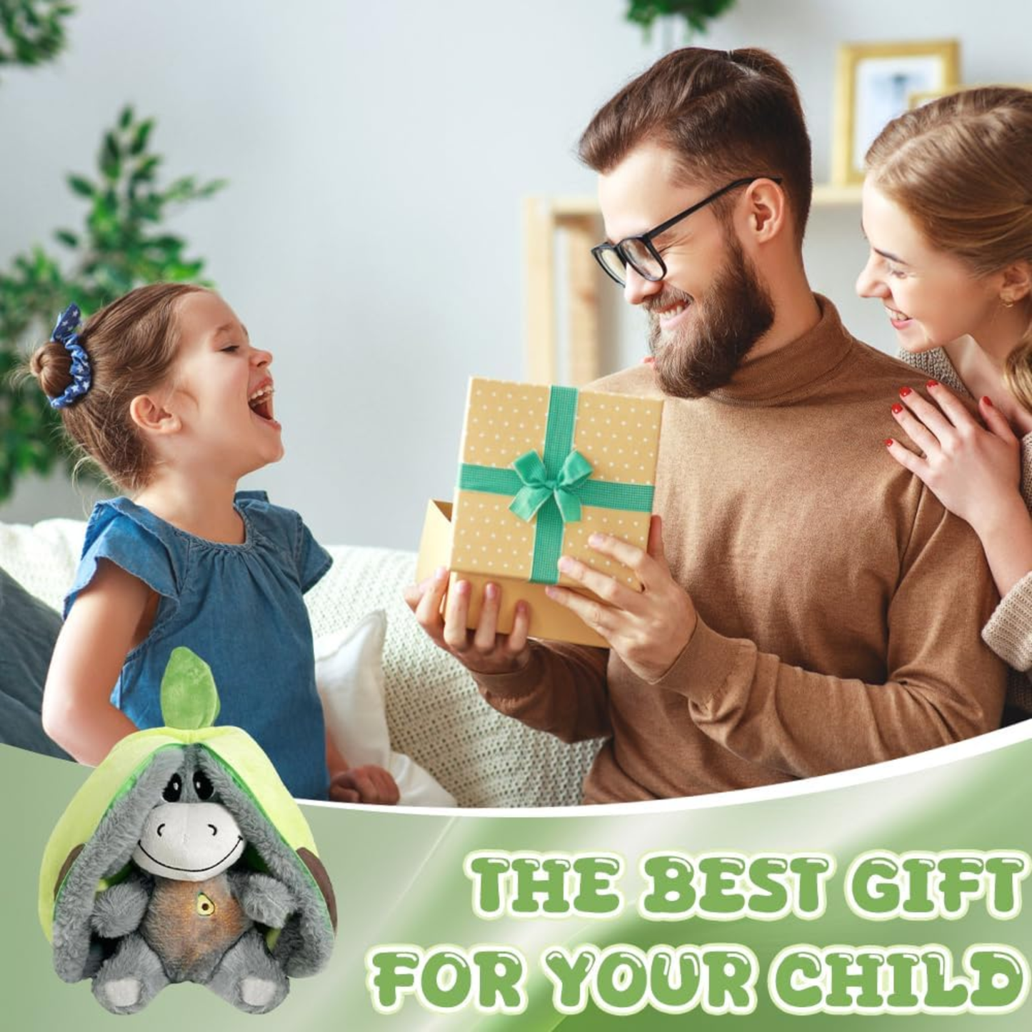 Calm HUG – Peluche Aguacate con Luz y Sonido | Ayuda a Dormir y Reducir el Estrés